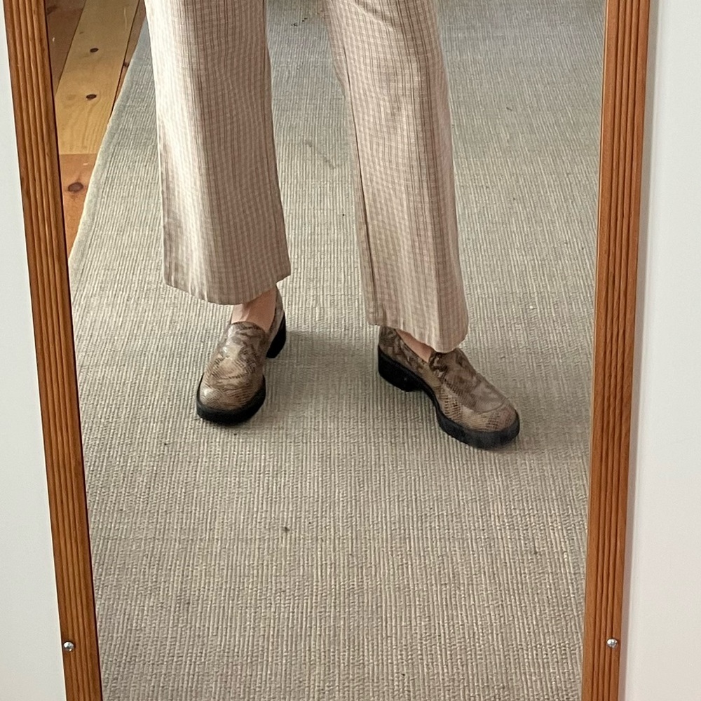 Vintage 90s Chunky Snake Loafers sz 10